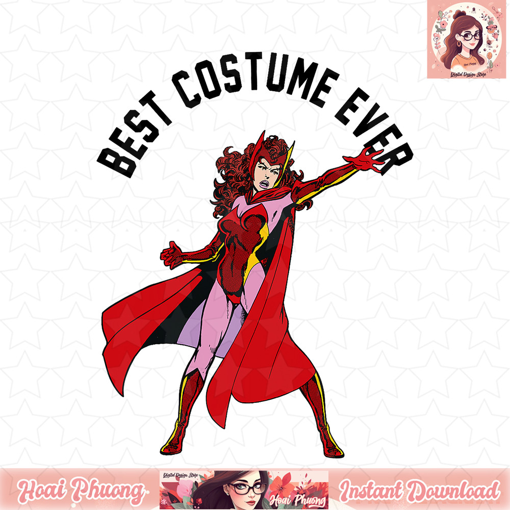 Marvel Scarlet Witch Best Costume Ever Portrait T-Shirt .jpg