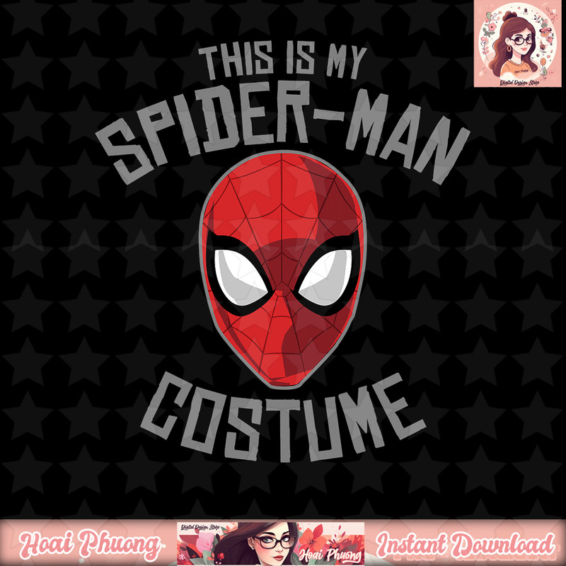 Marvel Spider Man Halloween Costume Mask T-Shirt .jpg