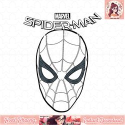 marvel spider-man homecoming tonal face graphic png, digital download, instant png, digital download, instant