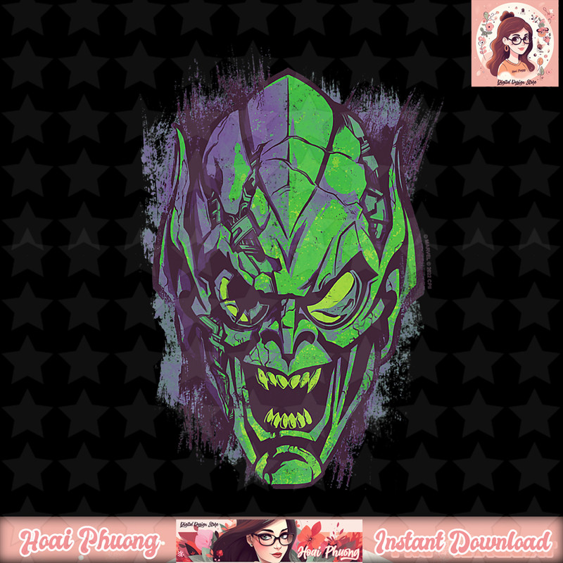 Marvel Spider-Man No Way Home Green Goblin Broken Mask png, digital download, instant .jpg