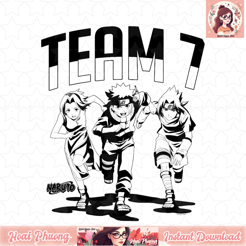 Naruto Original Team 7 png, digital download, instant .jpg