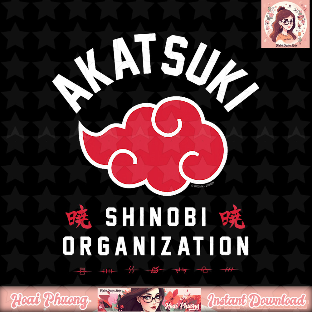 Naruto Shippuden Akatsuki Shinobi Organization png, digital download, instant .jpg