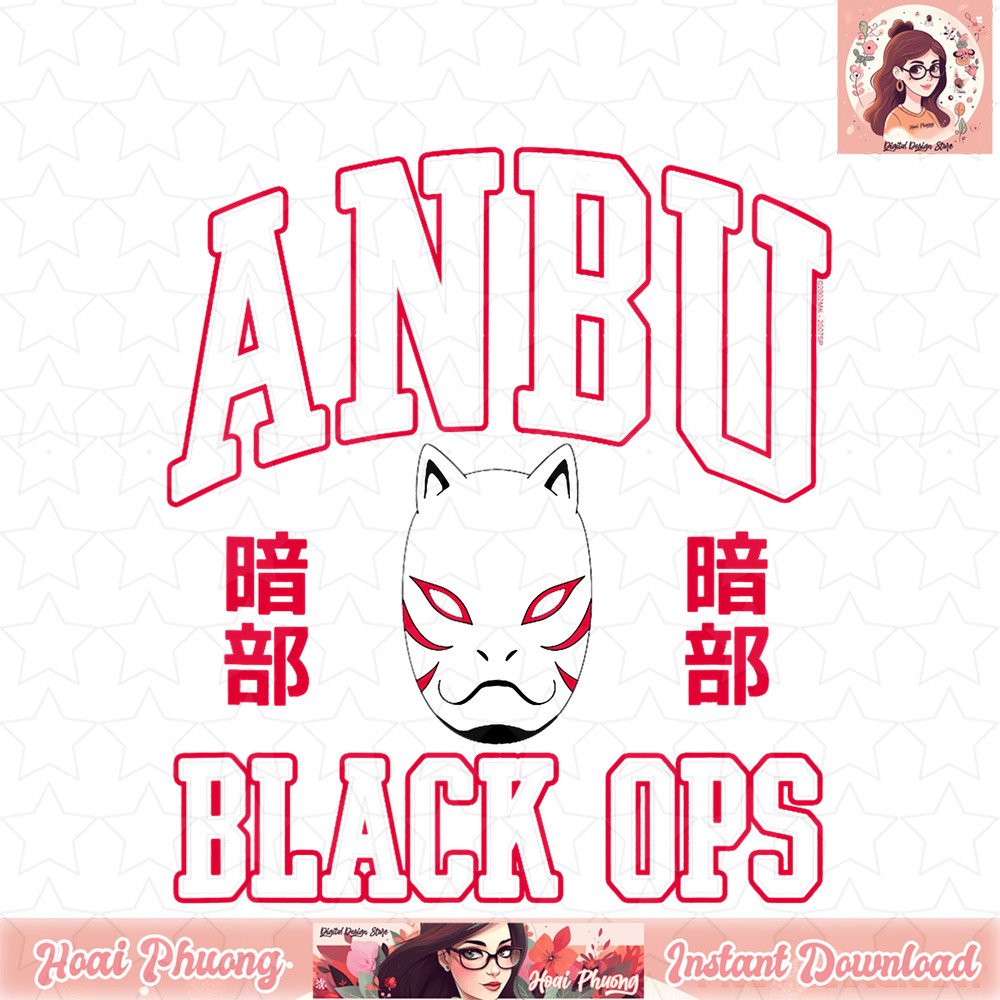 Naruto Shippuden Anbu Black Ops with Mask png, digital download, instant .jpg