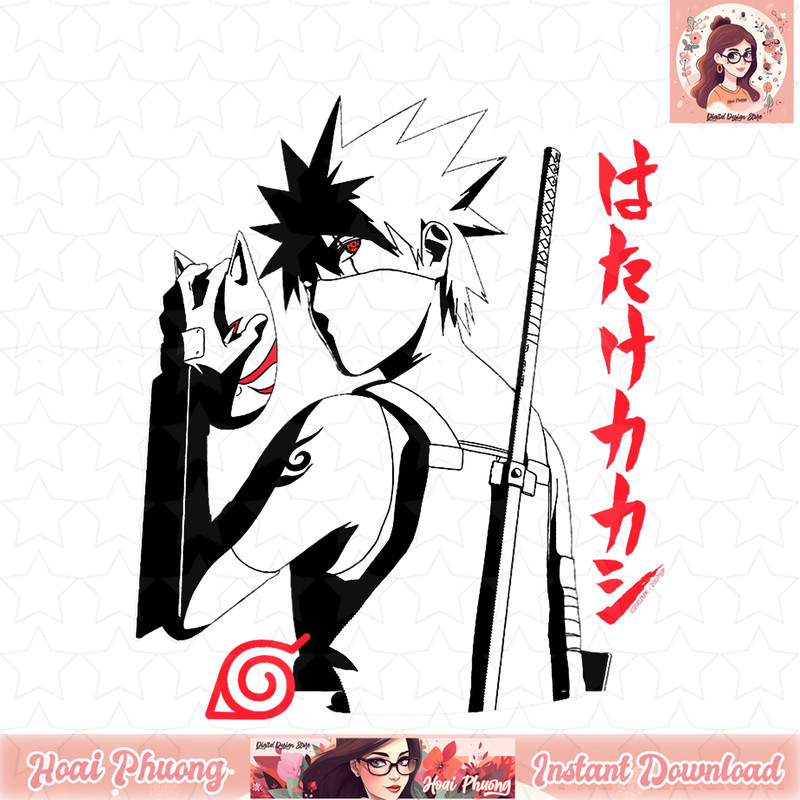 Naruto Shippuden Anbu Kakashi Sharingan png, digital download, instant .jpg