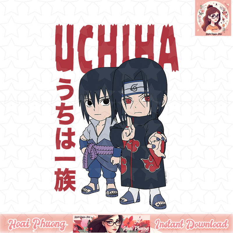 Naruto Shippuden Chibi Uchiha Pose png, digital download, instant .jpg
