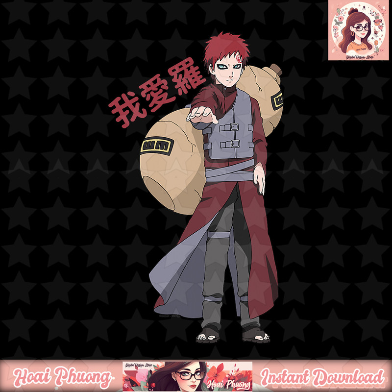 Naruto Shippuden Gaara png, digital download, instant .jpg