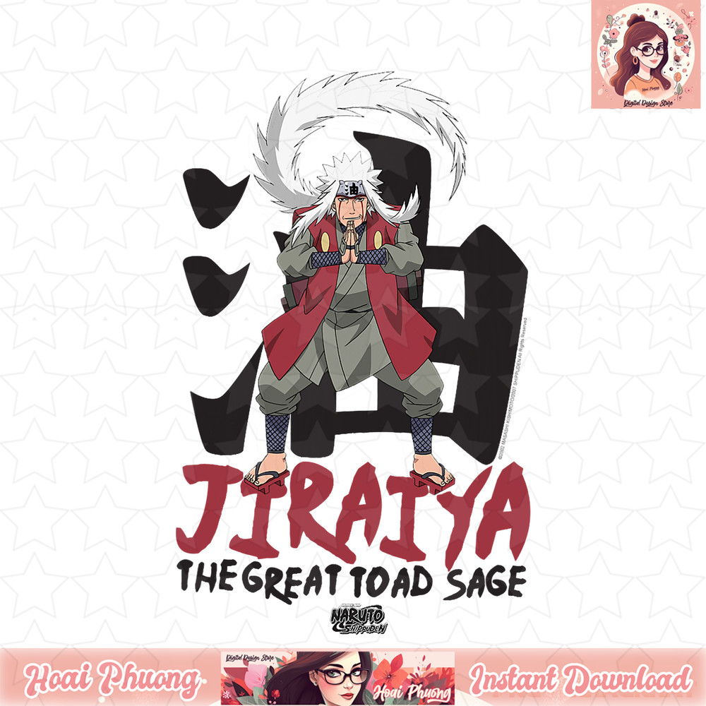 Naruto Shippuden Jiraiya Great Toad Sage png, digital download, instant .jpg