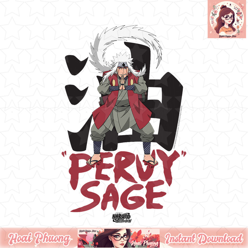 Naruto Shippuden Jiraiya Pervy Sage png, digital download, instant .jpg