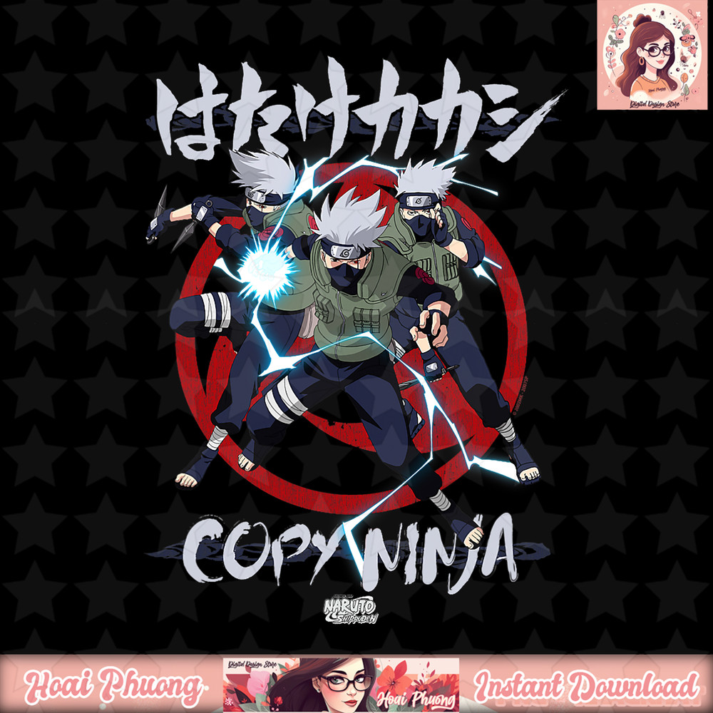Naruto Shippuden Kakashi Ninja png, digital download, instant .jpg