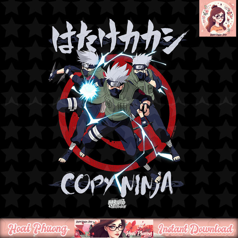 Naruto Shippuden Kakashi Ninja png, digital download, instant .jpg