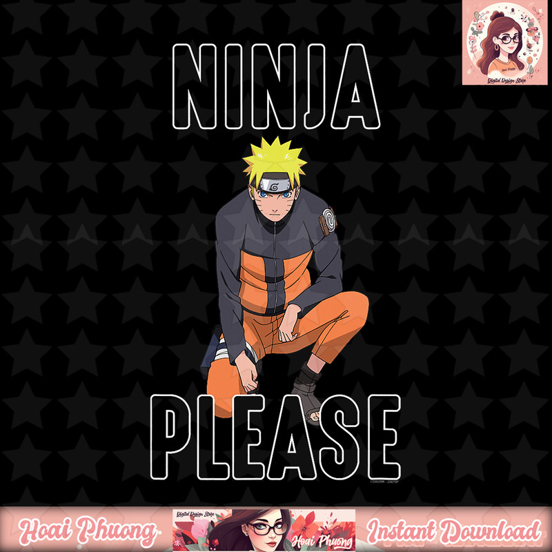 Naruto Shippuden Ninja Please png, digital download, instant .jpg