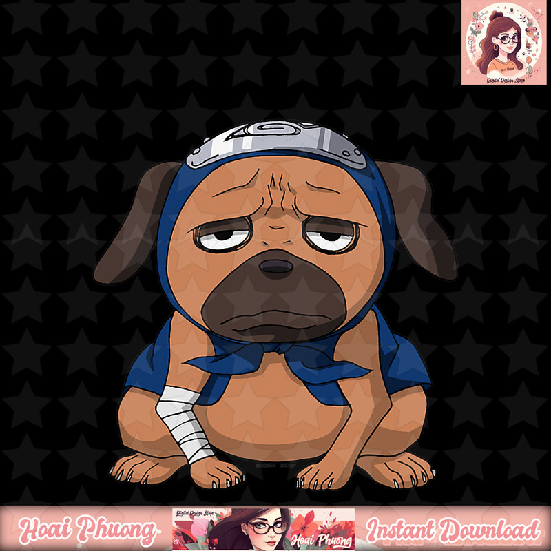 Naruto Shippuden Pakkun png, digital download, instant .jpg