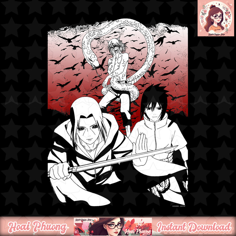 Naruto Shippuden Sasuke Orochimaru png, digital download, instant .jpg