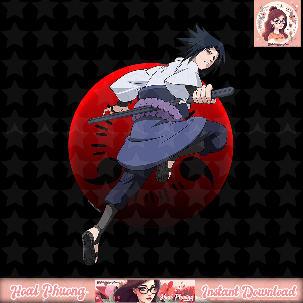 Naruto Shippuden Sasuke with Sharingan png, digital download, instant .jpg