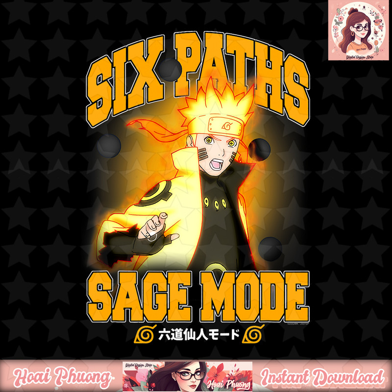 Naruto Shippuden Six Paths Sage Mode png, digital download, instant .jpg