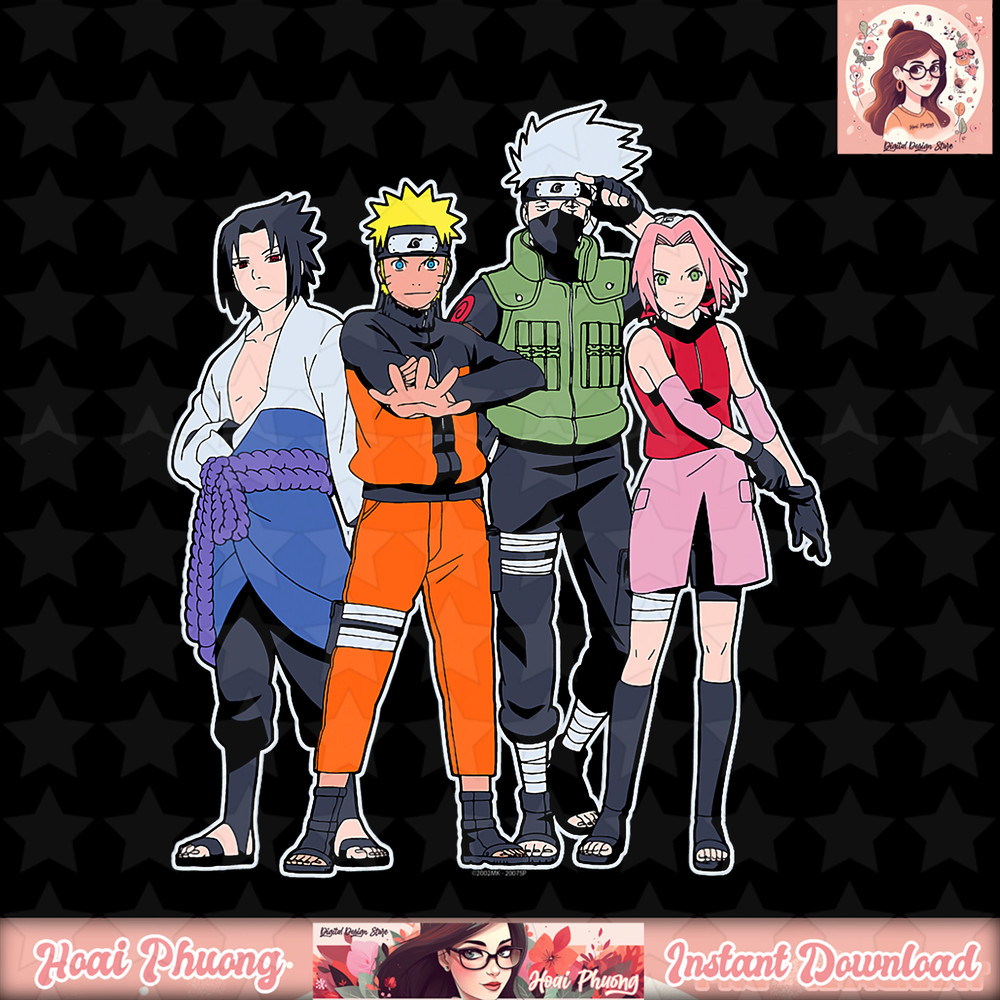 Naruto Shippuden Team 7 png, digital download, instant .jpg