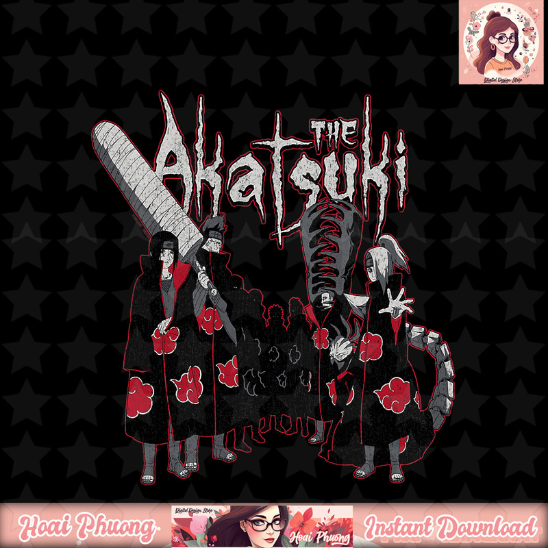 Naruto Shippuden The Akatsuki Group png, digital download, instant .jpg