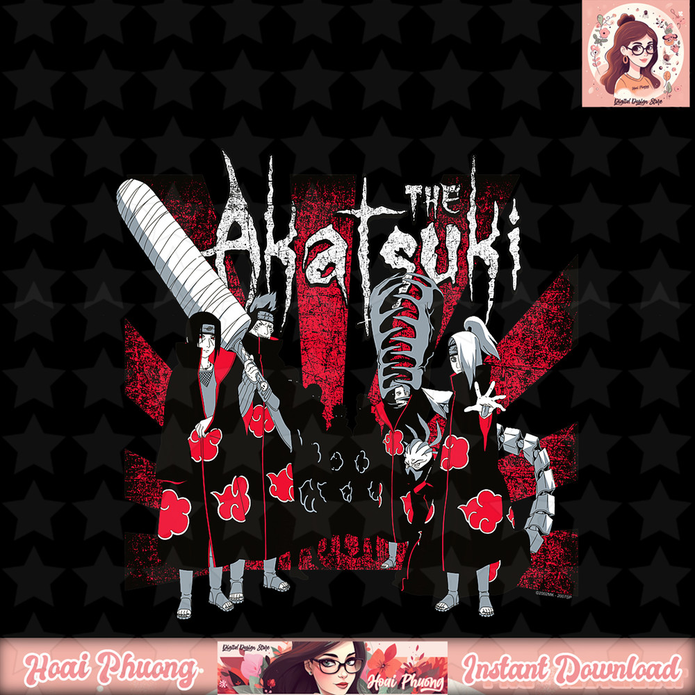 Naruto Shippuden The Akatsuki png, digital download, instant .jpg