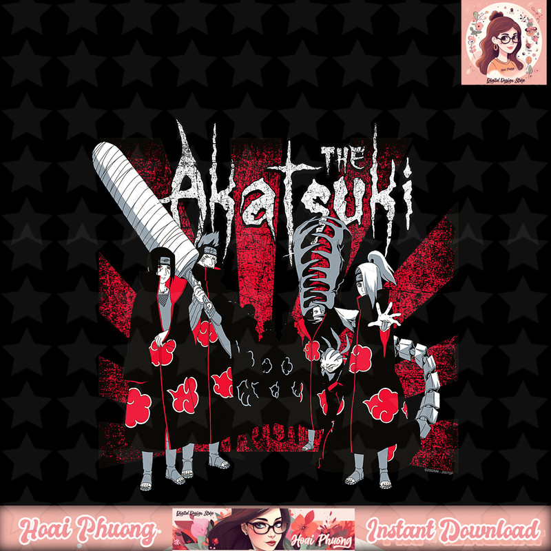 Naruto Shippuden The Akatsuki png, digital download, instant .jpg
