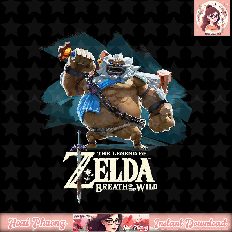 Nintendo Zelda Breath of the Wild Goron Graphic png, digital download, instant png, digital download, instant .jpg