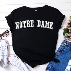 notre dame indiana in vintage retro american men women t-shirt