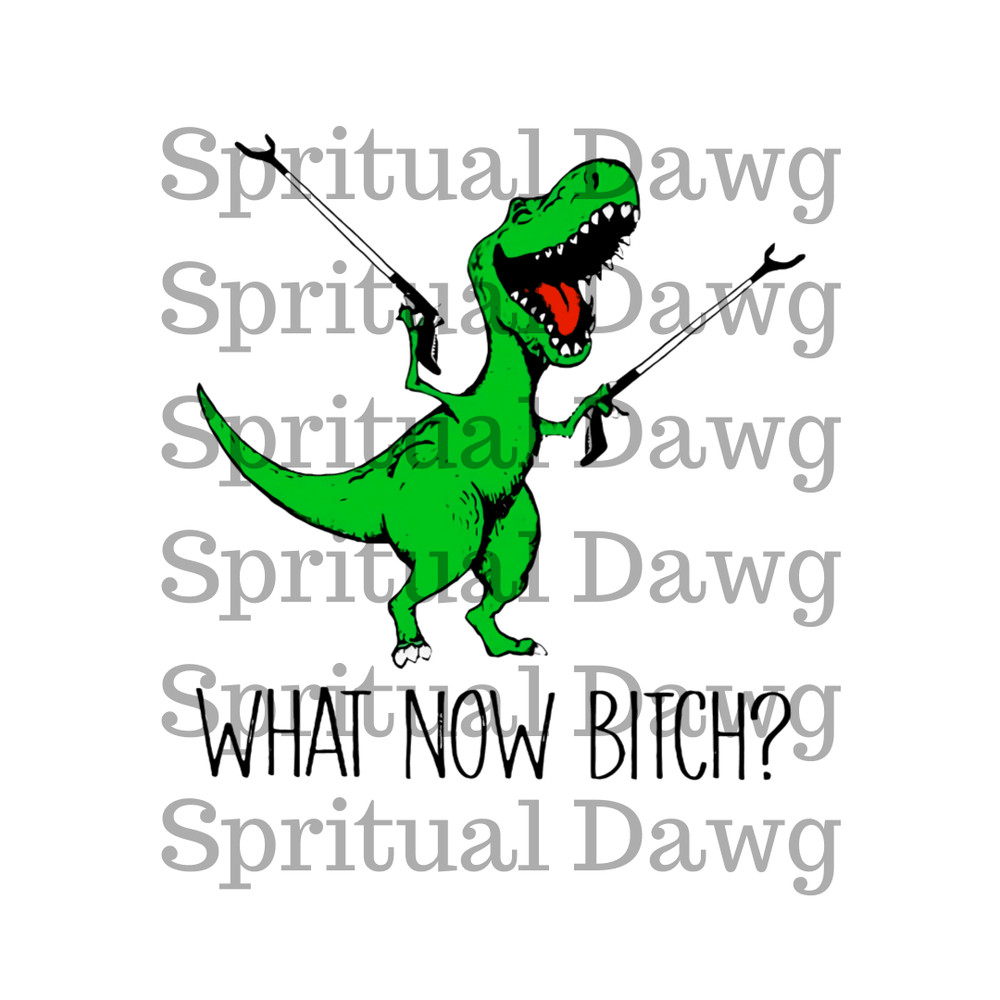 TRex Dinosaur Png What Now Bitch Funny Tyrannosaurus Rex Png Design Digital Download 0