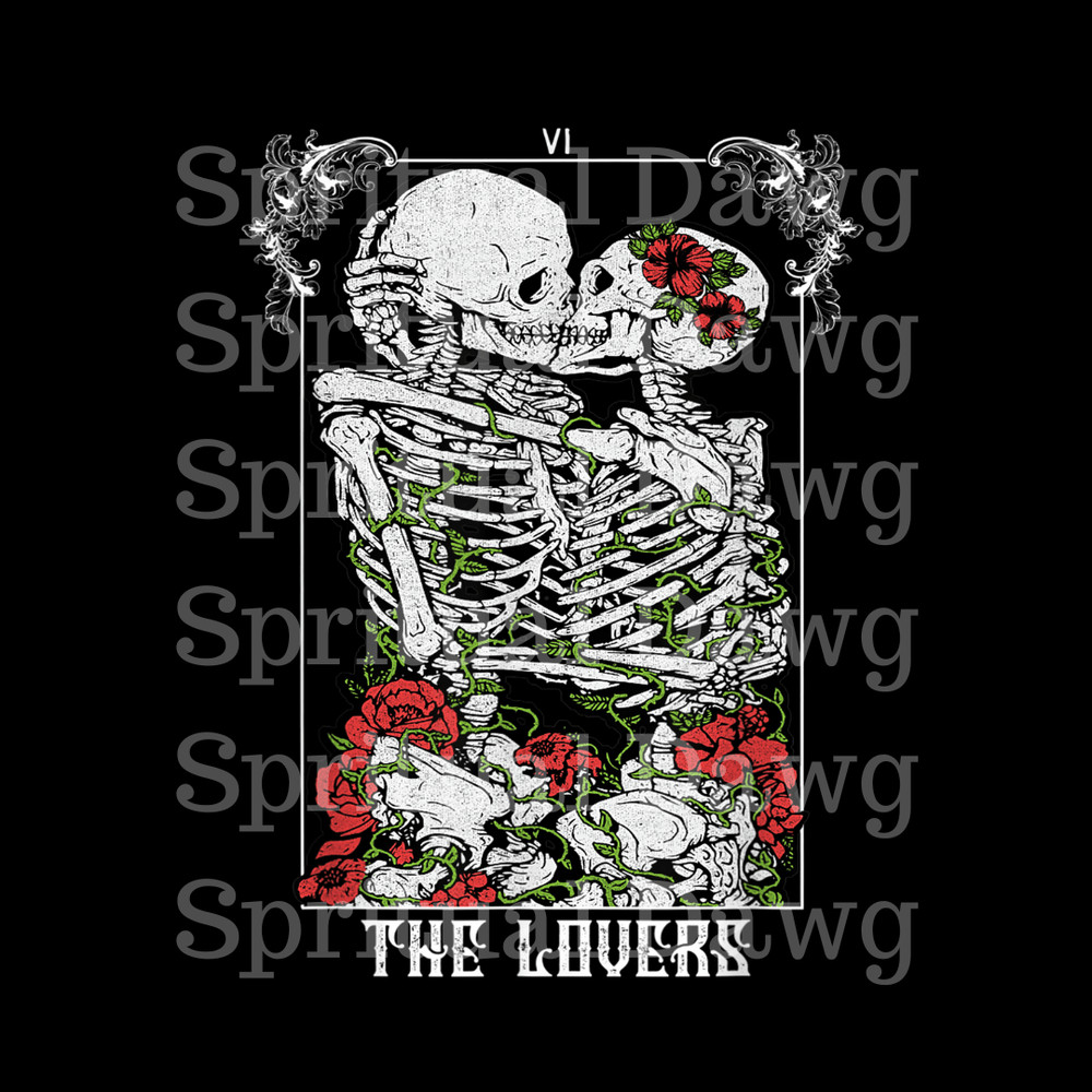 Kissing Skeleton Png Skull Lovers Red Roses Goth Couple Png Design Digital Download 0
