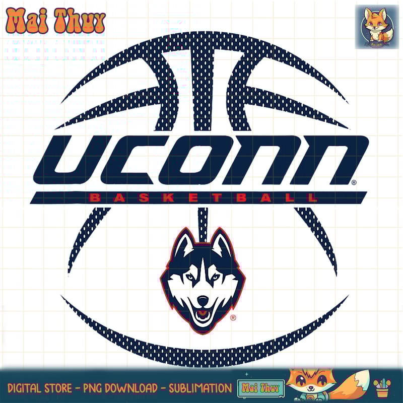 Connecticut Huskies Basketball Rebound White PNG Download.jpg