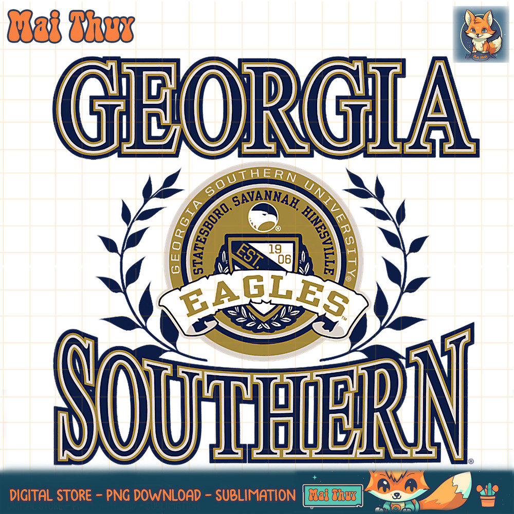 Georgia Southern Eagles Laurels Alt Officially Licensed PNG Download.jpg