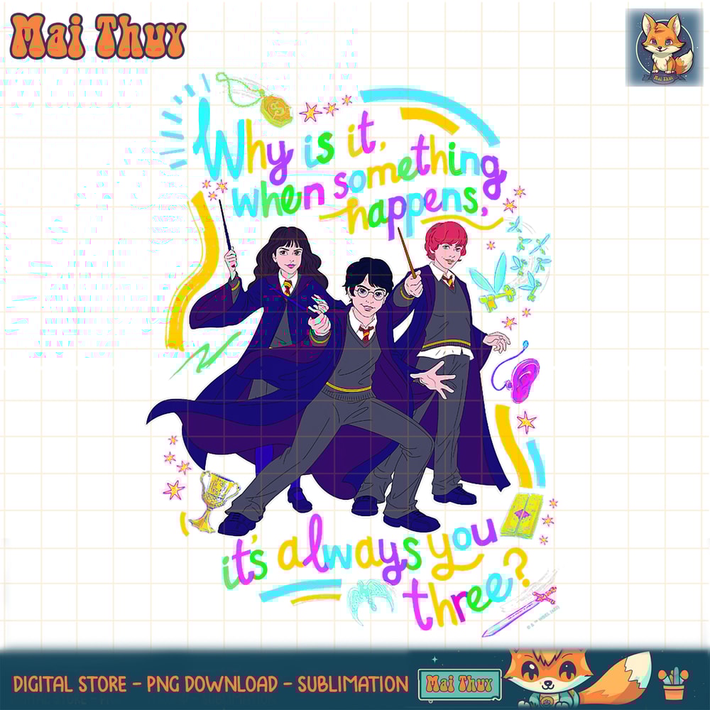 Harry Potter Deathly Hallows 2 Magic Trio Poster PNG Download.jpg