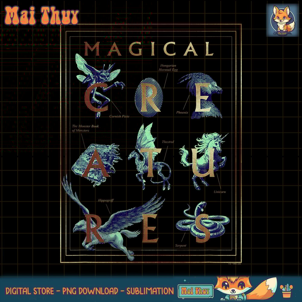 Harry Potter Deathly Hallows 2 Magical Creatures Poster PNG Download.jpg