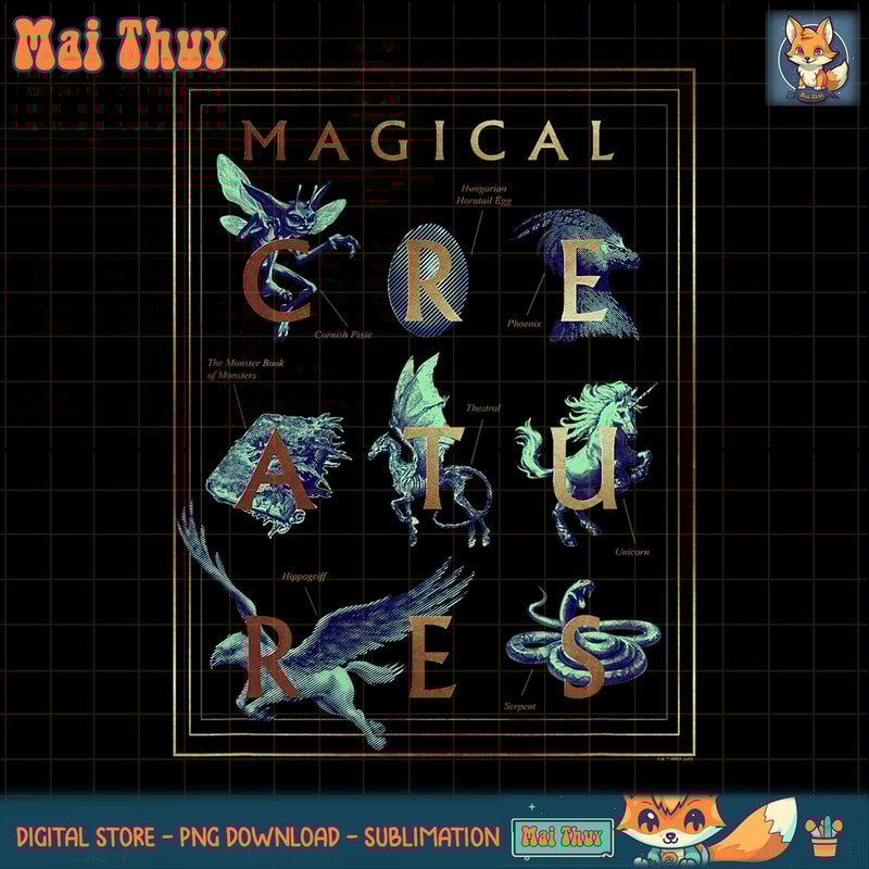 Harry Potter Deathly Hallows 2 Magical Creatures Poster PNG Download.jpg