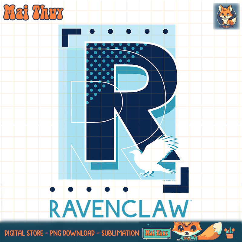 Harry Potter Deathly Hallows 2 Ravenclaw Big R Poster PNG Download.jpg