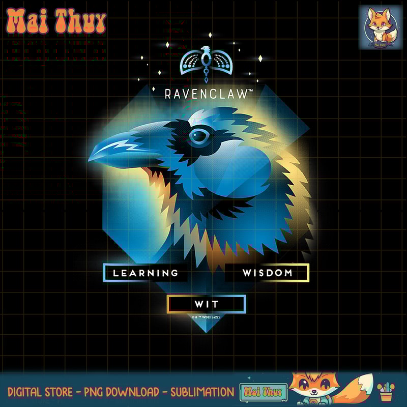 Harry Potter Deathly Hallows 2 Ravenclaw Glowing Poster PNG Download.jpg