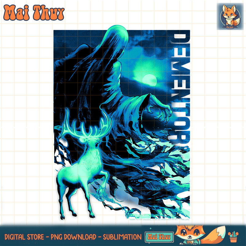 Harry Potter Dementor & Patronus Portrait PNG Download.jpg