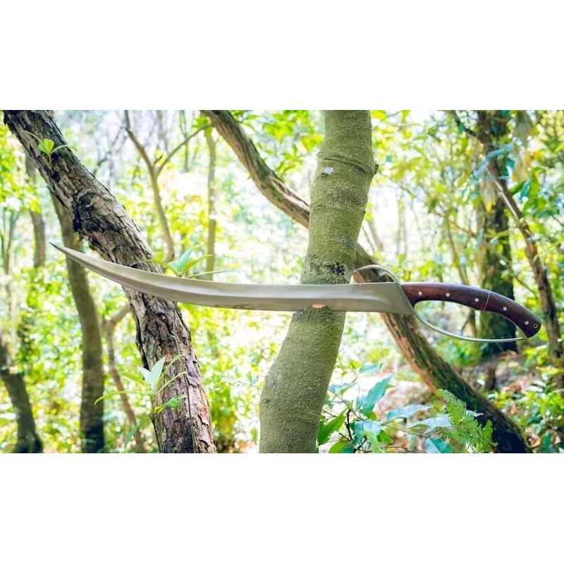 Custom Handmade Carbon Steel Blade Viking Machete Sword Hunting Sword Camping 1