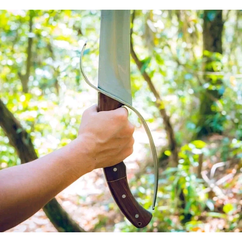 Custom Handmade Carbon Steel Blade Viking Machete Sword Hunting Sword Camping 2