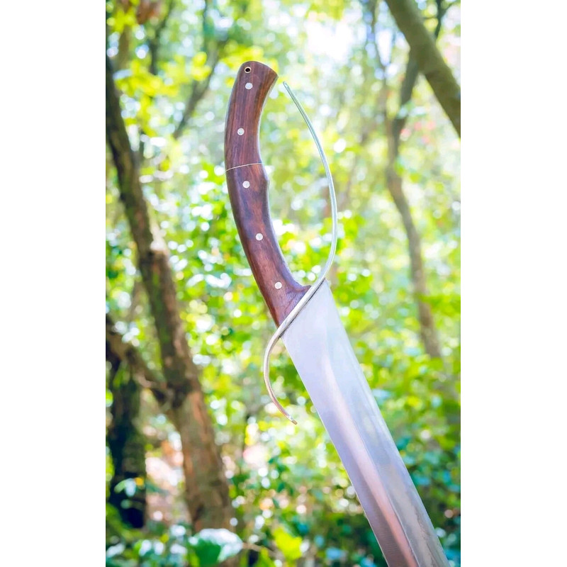 Custom Handmade Carbon Steel Blade Viking Machete Sword Hunting Sword Camping 3