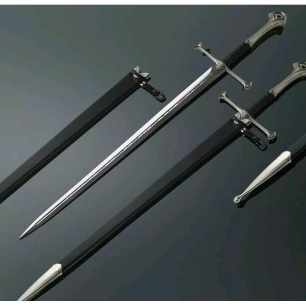 King Aragorns Sword Lord Of The Rings Anduril Narsil Stainless Sword WScabbard 0