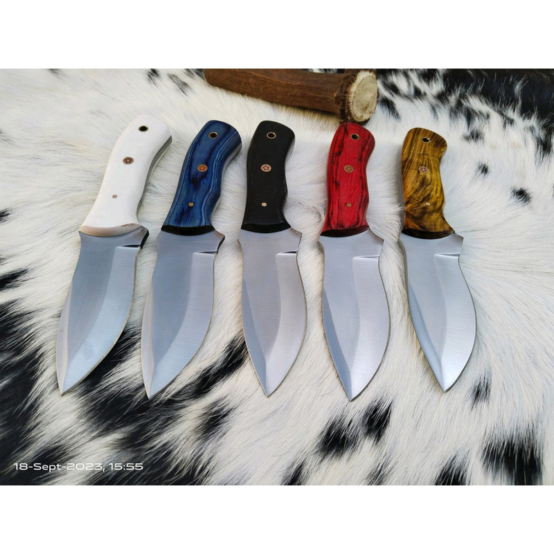 Lot Of 20 Handmade Stainless Steel Blade Wood Handle Knife Best For Survival 0