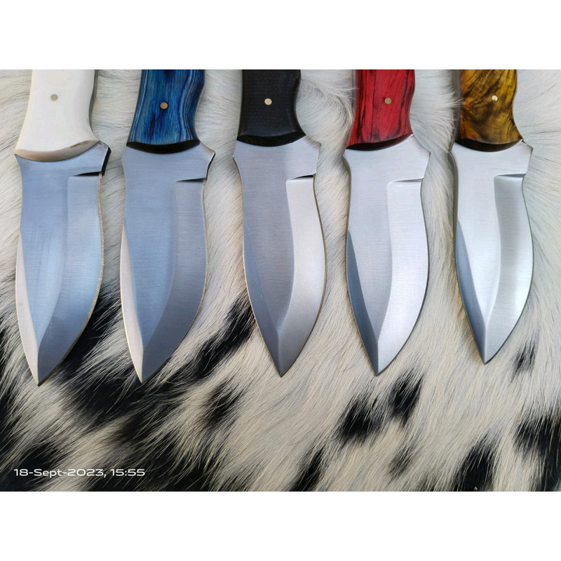 Lot Of 20 Handmade Stainless Steel Blade Wood Handle Knife Best For Survival 1