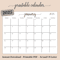 2025 Calendar PDF Printable Digital Download Calendar 2025 Yearly Calendar Wall Calendar Desk Ca