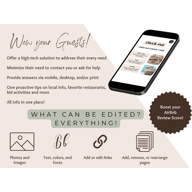 Airbnb Welcome Book Printable Digital Airbnb Guest Book Airbnb Welcome Book Template Editable C 4