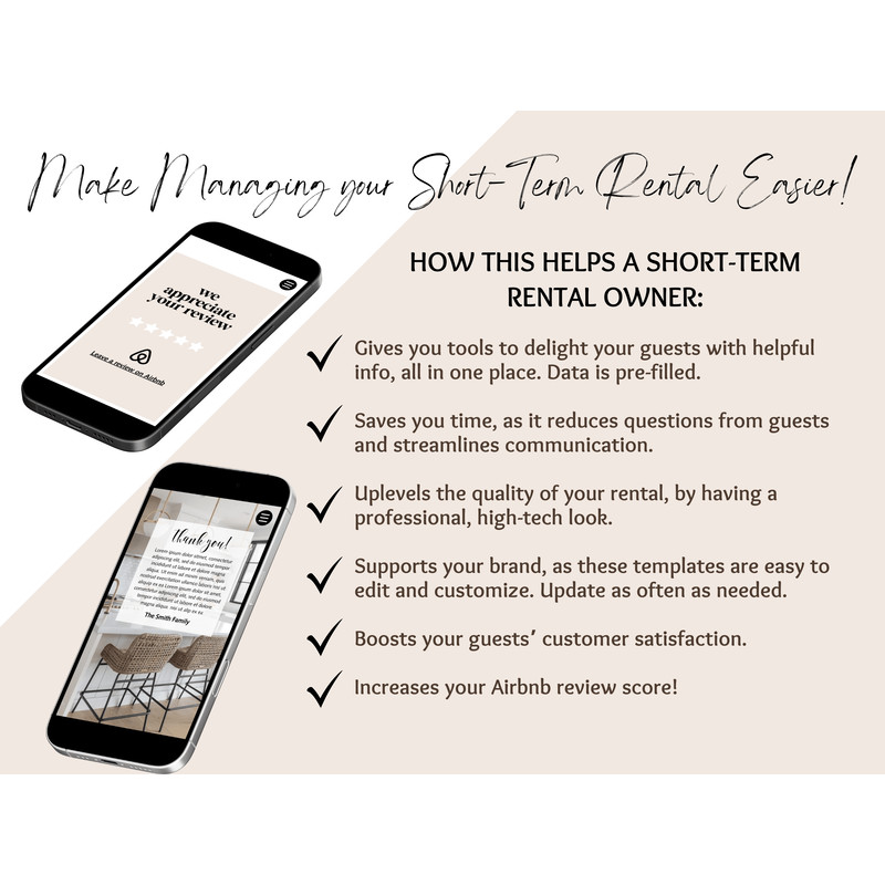 Stylish Airbnb Welcome Book Digital Guest Book Editable Canva Template Airbnb Welcome Book Templ 6