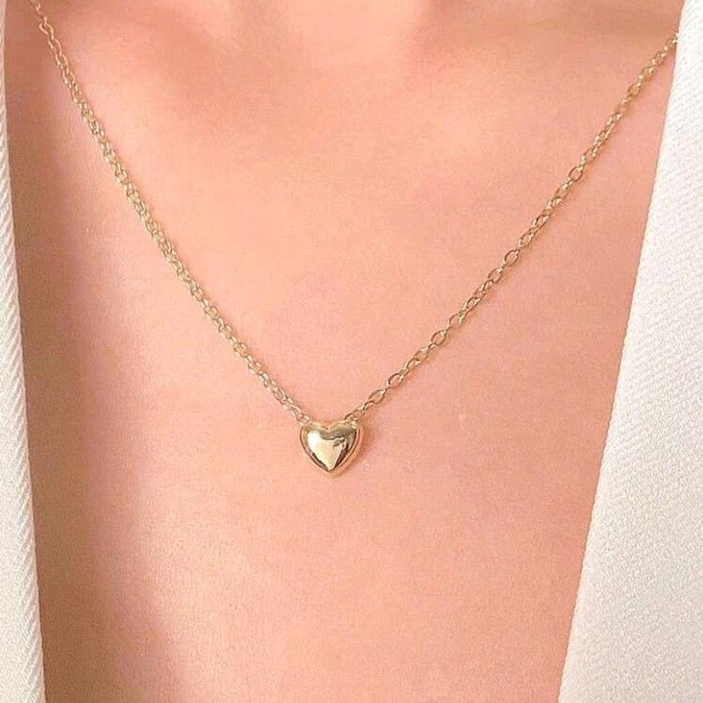 Fashionable Minimalist Heart Pendant Necklace For Women 3