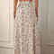 Ditsy Floral Print Split Thigh Skirt Maxi Women Outfit 0