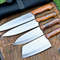 Custom Handmade D2 Steel Blades Kitchen Knife Set Chef Knives Set with Stylish Resin Handle 1