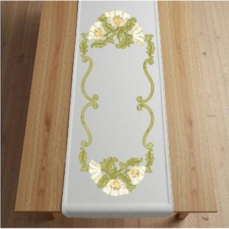 Pattern Applique For Creating A Quilted Table Runner Blooming Symphony In The Format PDF 2