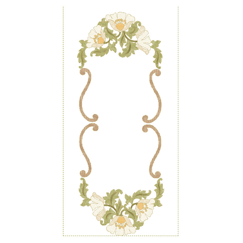 Pattern Applique For Creating A Quilted Table Runner Blooming Symphony In The Format PDF 3