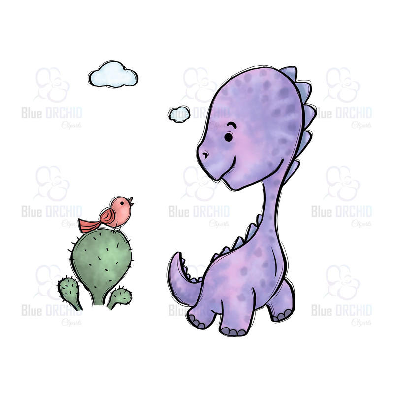 Baby Dinosaur Clipart Nursery Png Design 0